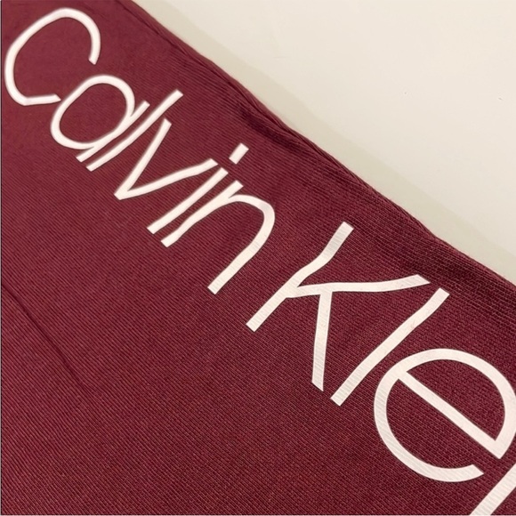 *NEW* Calvin Klein Maroon French
Terry Joggers / Sweatpants - Picture 5 of 11